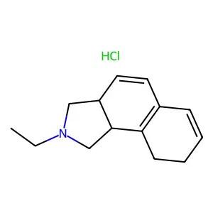 2H-Benz(e)isoindoline, 3a,4,5,9b-tetrahydro-2-ethyl-, hydrochloride, (Z)- structure