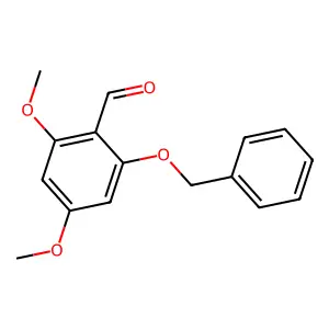 Benzaldehyde, 2,4-dimethoxy-6-(phenylmethoxy)- structure