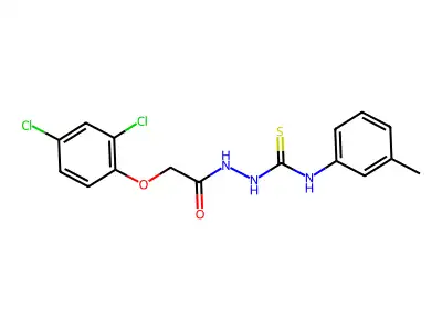 1-[[2-(2,4-Dichlorophenoxy)acetyl]amino]-3-(3-methylphenyl)thiourea structure