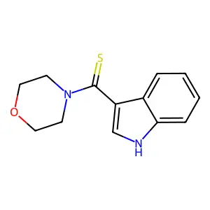 1H-indol-3-yl(morpholin-4-yl)methanethione structure