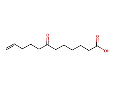 7-oxo-11-Dodecenoic acid structure