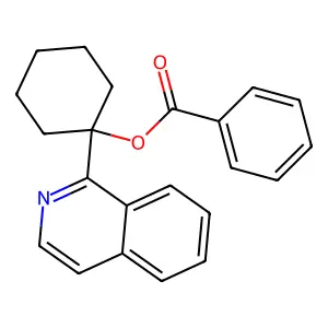 (1-Isoquinolin-1-ylcyclohexyl) benzoate structure