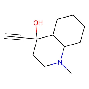 4-Ethynyl-1-methyldecahydro-4-quinolinol structure
