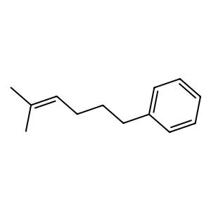 Benzene, (5-methyl-4-hexenyl)- structure