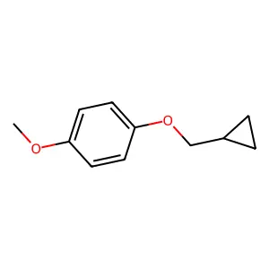 Benzene, 1-(cyclopropylmethoxy)-4-methoxy- structure