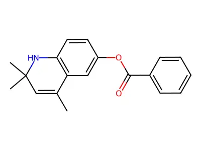2,2,4-Trimethyl-1,2-dihydroquinolin-6-yl benzoate structure