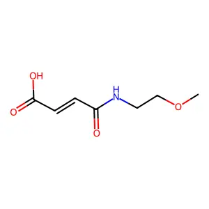 4-(2-Methoxyethylamino)-4-oxobut-2-enoic acid structure