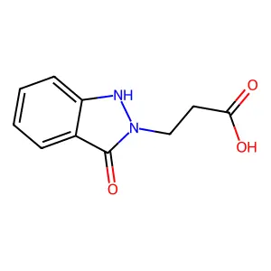 1,3-Dihydro-3-oxo-2H-indazole-2-propanoic acid structure