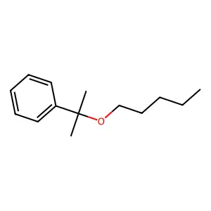 [1-Methyl-1-(pentyloxy)ethyl]benzene structure
