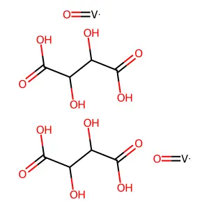 Vanadate(4-), tetrasodium, dodecahydrate, stereoisomer structure