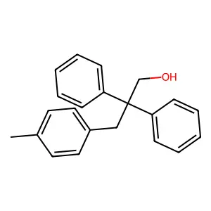 Benzenepropanol, 4-methyl-beta,beta-diphenyl- structure