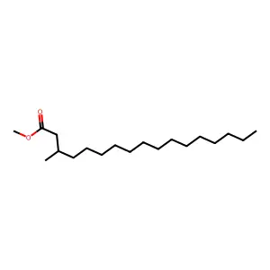 Methyl 3-methylheptadecanoate structure