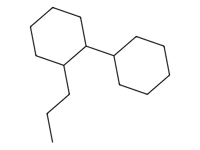 1,1'-Bicyclohexyl, 2-propyl-, cis- structure