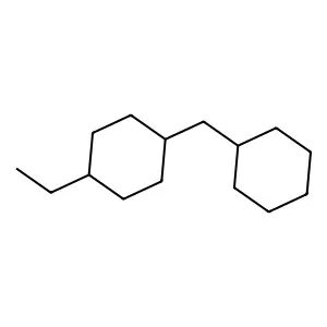 Cyclohexane, 1-(cyclohexylmethyl)-4-ethyl-, cis- structure