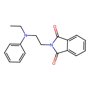 1H-Isoindole-1,3(2H)-dione, 2-(2-(ethylphenylamino)ethyl)- structure