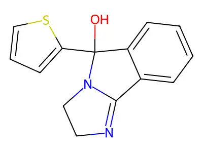 3H-Imidazo(2,1-a)isoindol-5-ol, 2,5-dihydro-5-(2-thienyl)- structure