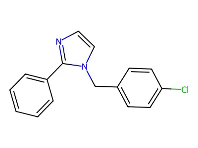 1H-Imidazole, 1-((4-chlorophenyl)methyl)-2-phenyl- structure