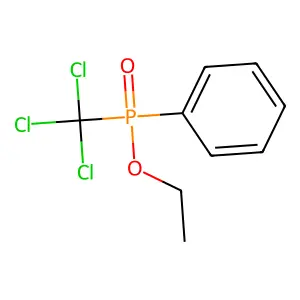 Phosphinic acid, phenyl(trichloromethyl)-, ethyl ester structure