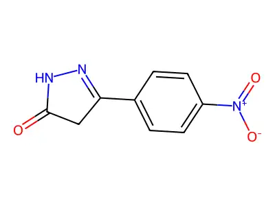 3H-Pyrazol-3-one, 2,4-dihydro-5-(4-nitrophenyl)- structure