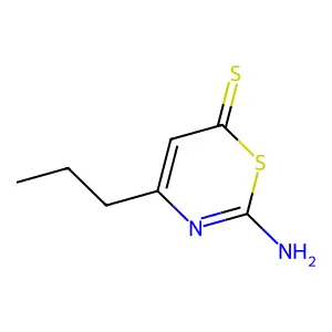 2-Amino-4-propyl-6H-1,3-thiazine-6-thione structure