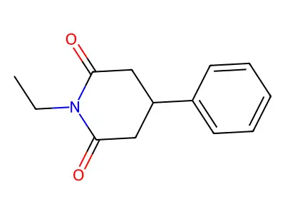 Glutarimide, N-ethyl-3-phenyl- structure