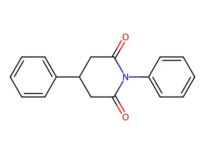 2,6-Piperidinedione, 1,4-diphenyl- structure