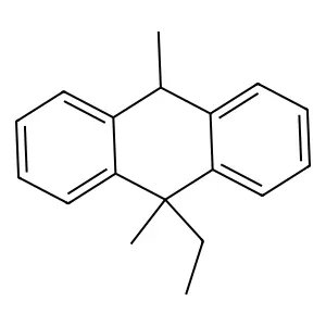 Anthracene, 9-ethyl-9,10-dihydro-9,10-dimethyl- structure