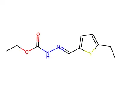 ethyl N-[(5-ethylthiophen-2-yl)methylideneamino]carbamate structure