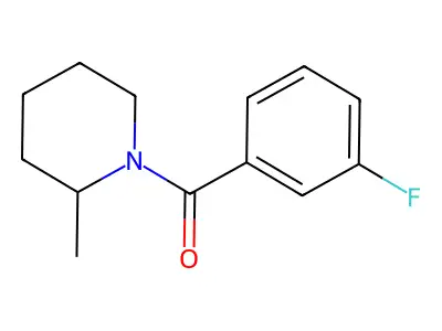 (3-Fluorophenyl)(2-methyl-1-piperidinyl)methanone structure