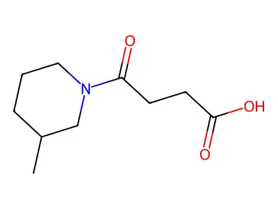 4-(3-Methylpiperidin-1-yl)-4-oxobutanoic acid structure