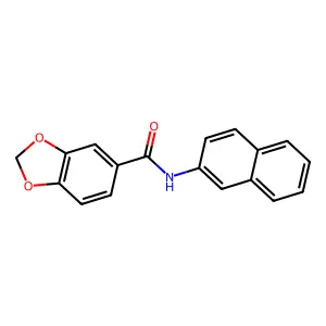 N-naphthalen-2-yl-1,3-benzodioxole-5-carboxamide structure