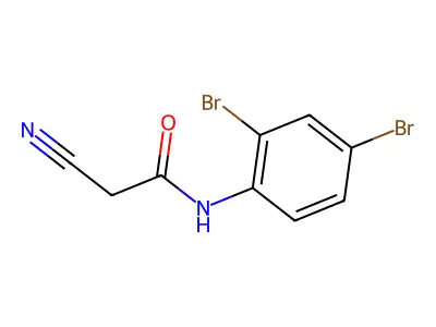 2-cyano-N-(2,4-dibromophenyl)acetamide structure