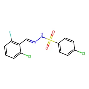 4-Chlorobenzenesulfonic acid 2-[(2-chloro-6-fluorophenyl)methylene]hydrazide structure