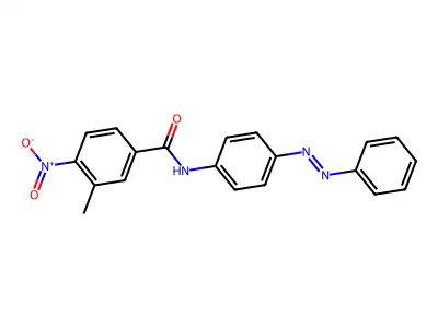 Benzamide, 3-methyl-4-nitro-N-[4-(2-phenyldiazenyl)phenyl]- structure