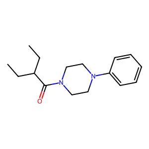 2-Ethyl-1-(4-phenylpiperazin-1-yl)butan-1-one structure
