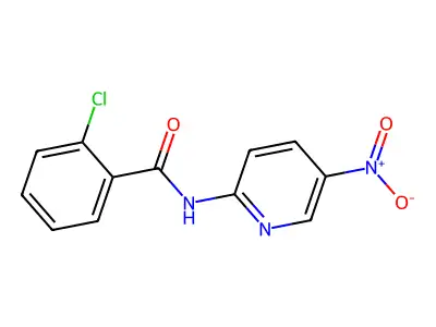 2-chloro-N-(5-nitropyridin-2-yl)benzamide structure