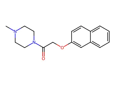 1-(4-Methylpiperazin-1-yl)-2-(naphthalen-2-yloxy)ethanone structure