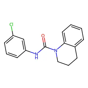 N-(3-chlorophenyl)-3,4-dihydro-2H-quinoline-1-carboxamide structure