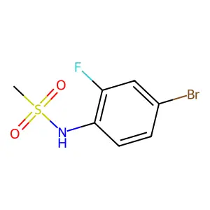 N-(4-bromo-2-fluorophenyl)methanesulfonamide structure