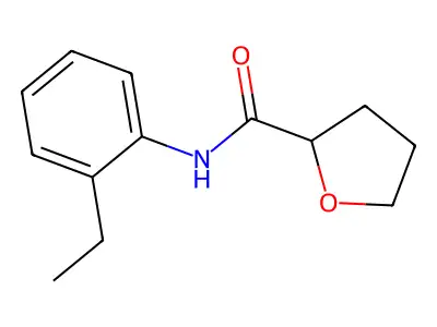N-(2-ethylphenyl)tetrahydrofuran-2-carboxamide structure