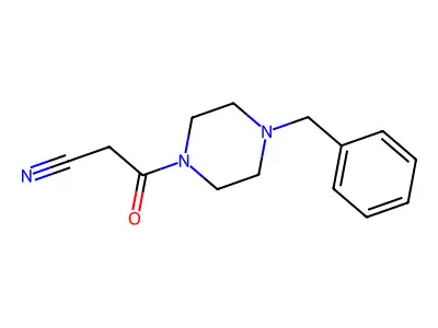 3-(4-Benzylpiperazin-1-yl)-3-oxopropanenitrile structure