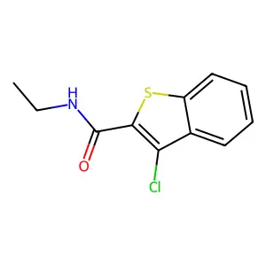 3-chloro-N-ethyl-1-benzothiophene-2-carboxamide structure