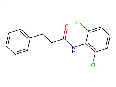 N-(2,6-dichlorophenyl)-3-phenylpropanamide structure