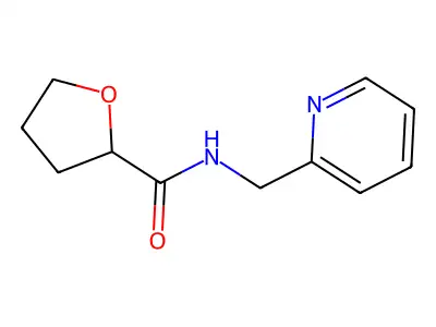 N-(2-pyridinylmethyl)tetrahydro-2-furancarboxamide structure