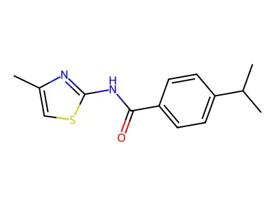 4-Isopropyl-N-(4-methyl-1,3-thiazol-2-yl)benzamide structure
