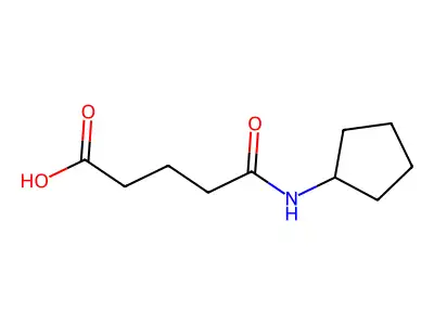 5-(Cyclopentylamino)-5-oxopentanoic acid structure