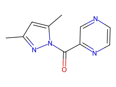 (3,5-Dimethylpyrazol-1-yl)-pyrazin-2-ylmethanone structure