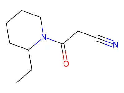 Piperidine, 1-(cyanoacetyl)-2-ethyl- structure