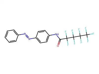 Pentanamide, 2,2,3,3,4,4,5,5,5-nonafluoro-N-[4-(2-phenyldiazenyl)phenyl]- structure
