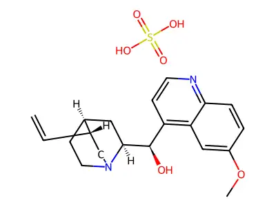 Quinidine sulphate structure
